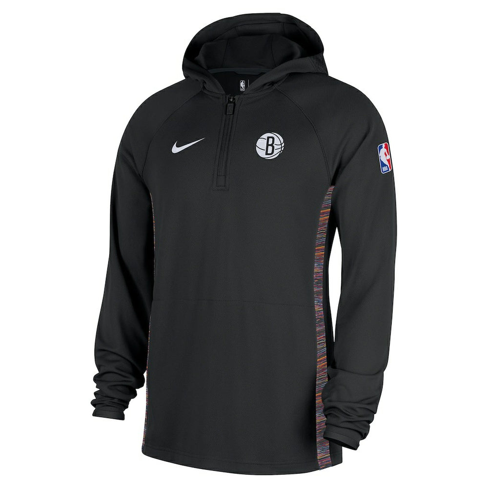 Brooklyn Nets 2025/26 City Edition Remix Authentic On-Court Quarter-Zip Dri-FIT Hooded Jacket Black - Nike outlet