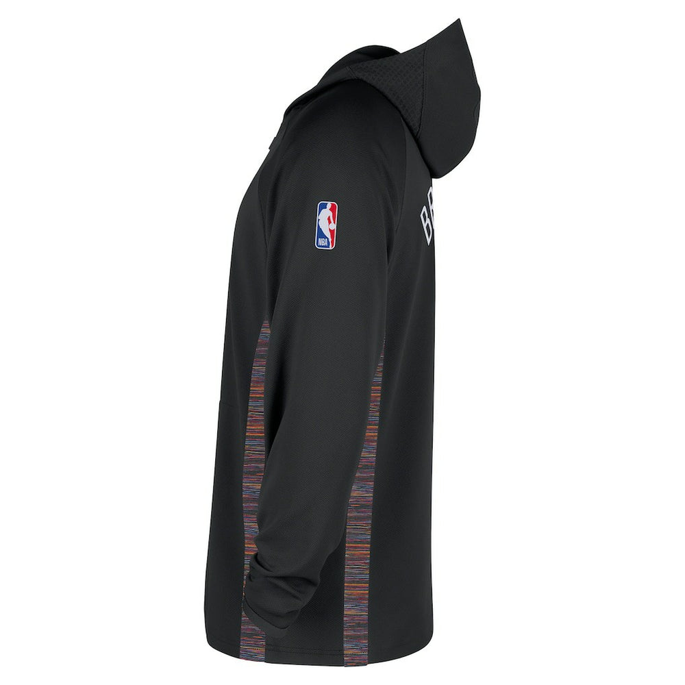 Brooklyn Nets 2025/26 City Edition Remix Authentic On-Court Quarter-Zip Dri-FIT Hooded Jacket Black - Nike outlet