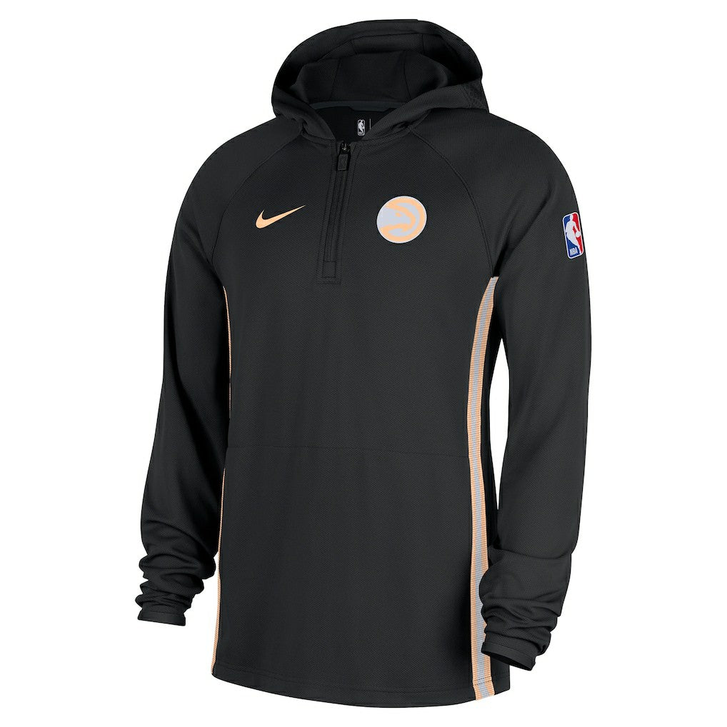 Atlanta Hawks 2025/26 City Edition Remix Authentic On-Court Quarter-Zip Dri-FIT Hooded Jacket Black - Nike