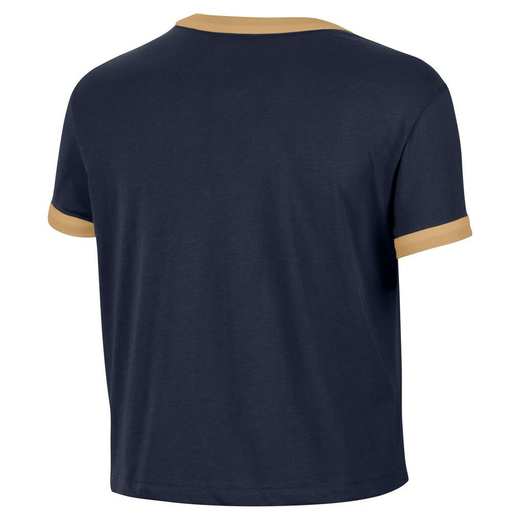 Cleveland Cavaliers Women's Classic Edition Hardwood Classics Essential Vintage Ringer T-Shirt Navy - Nike