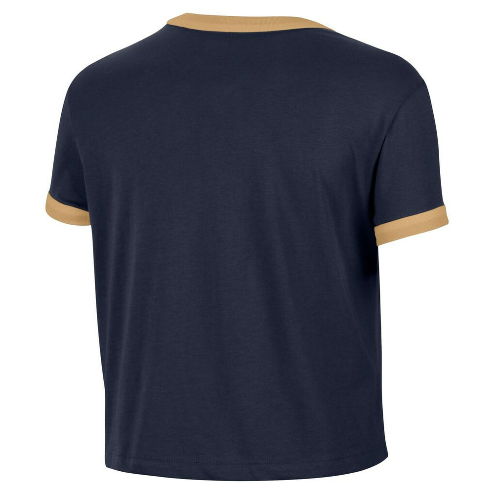 Cleveland Cavaliers Women's Classic Edition Hardwood Classics Essential Vintage Ringer T-Shirt Navy - Nike