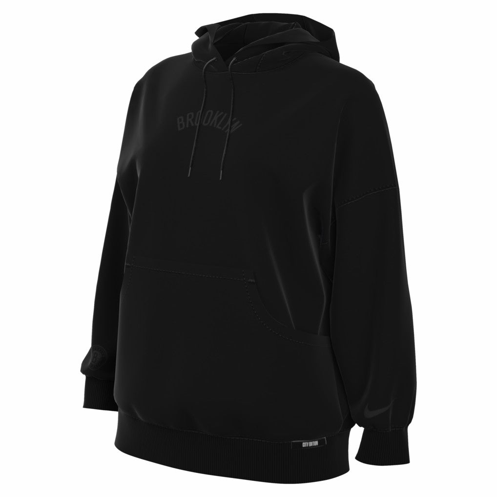 Brooklyn Nets Women's 2025/26 City Edition Remix Premium Fleece Hoodie Black - Nike outlet