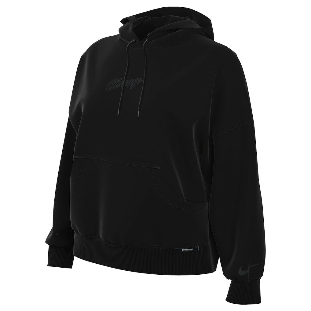 Chicago Bulls Women's 2025/26 City Edition Remix Premium Fleece Hoodie Black - Nike outlet