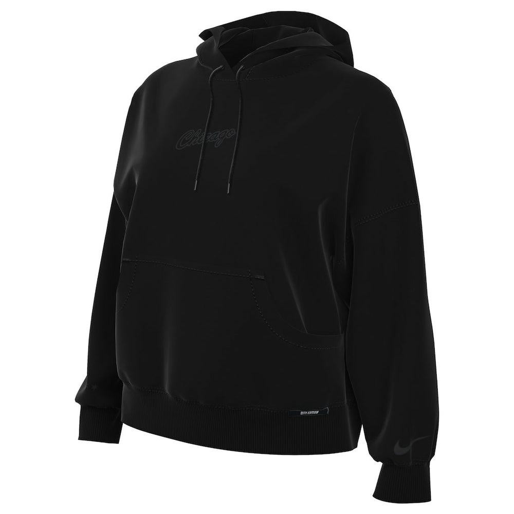 Chicago Bulls Women's 2025/26 City Edition Remix Premium Fleece Hoodie Black - Nike outlet