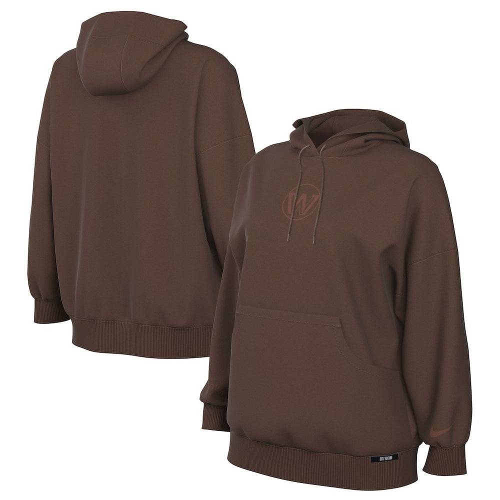 Golden State Warriors Women's 2025/26 City Edition Remix Premium Fleece Hoodie Brown - Nike