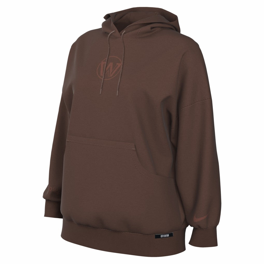 Golden State Warriors Women's 2025/26 City Edition Remix Premium Fleece Hoodie Brown - Nike