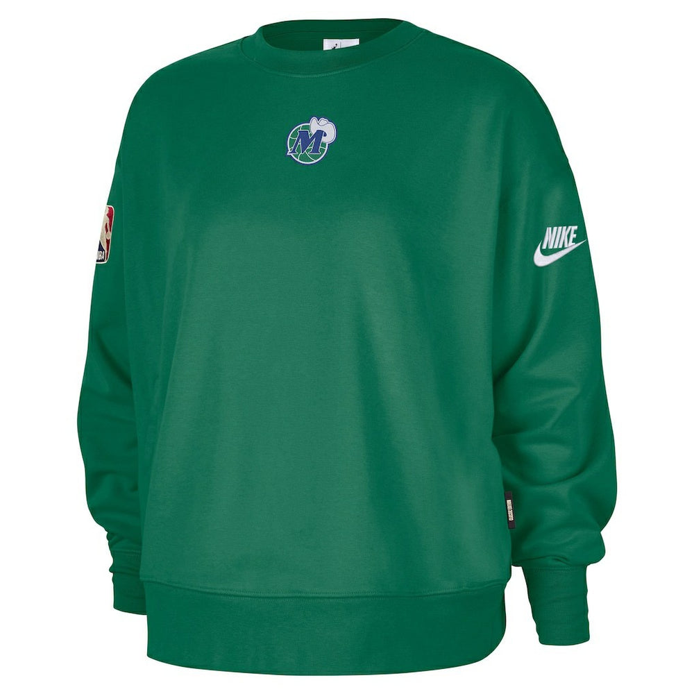 Dallas Mavericks Women's Classic Edition Hardwood Classics Premium Phoenix Fleece Sweatshirt Green - Nike