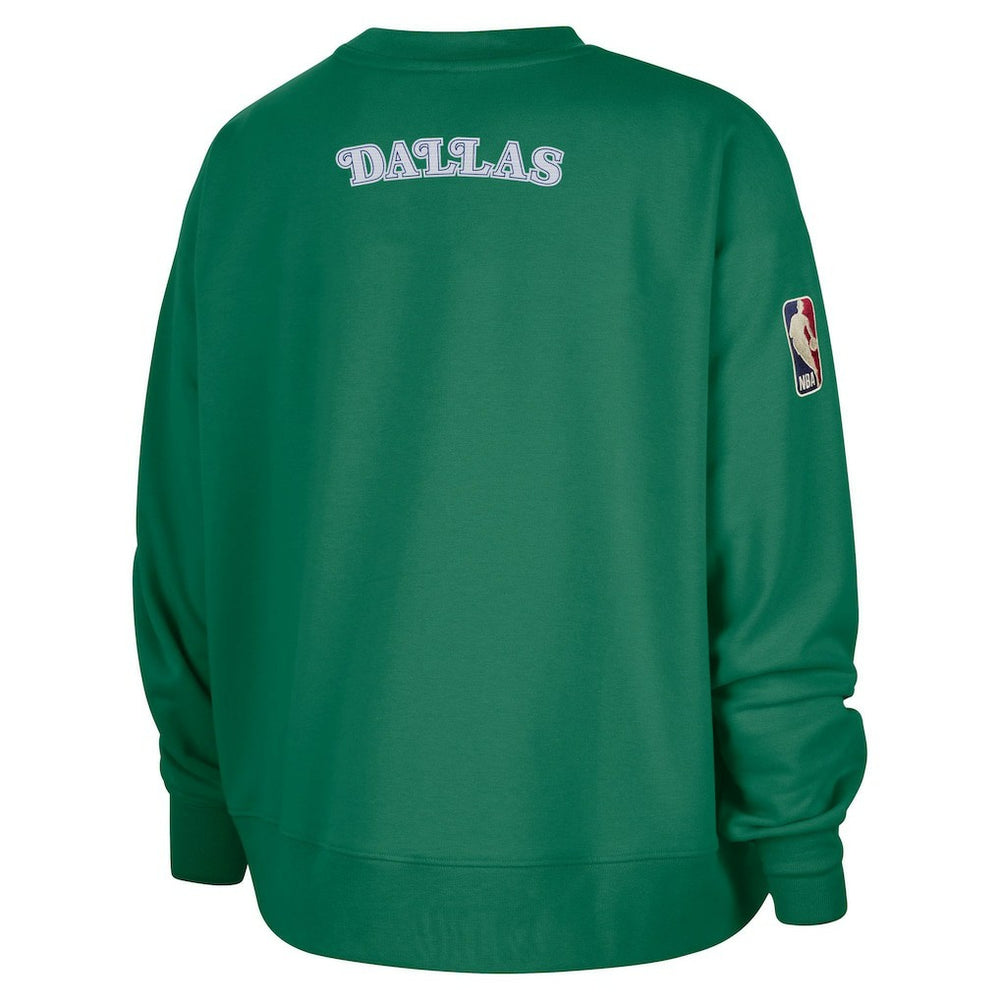 Dallas Mavericks Women's Classic Edition Hardwood Classics Premium Phoenix Fleece Sweatshirt Green - Nike