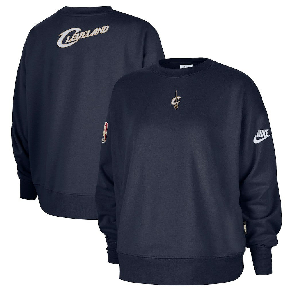 Cleveland Cavaliers Women's Classic Edition Hardwood Classics Premium Phoenix Fleece Sweatshirt Navy - Nike