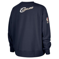Cleveland Cavaliers Women's Classic Edition Hardwood Classics Premium Phoenix Fleece Sweatshirt Navy - Nike