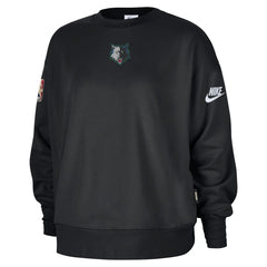 Minnesota Timberwolves Women's Classic Edition Hardwood Classics Premium Phoenix Fleece Sweatshirt Black - Nike