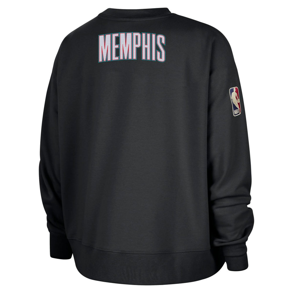 Memphis Grizzlies Women's Classic Edition Hardwood Classics Premium Phoenix Fleece Sweatshirt Black - Nike