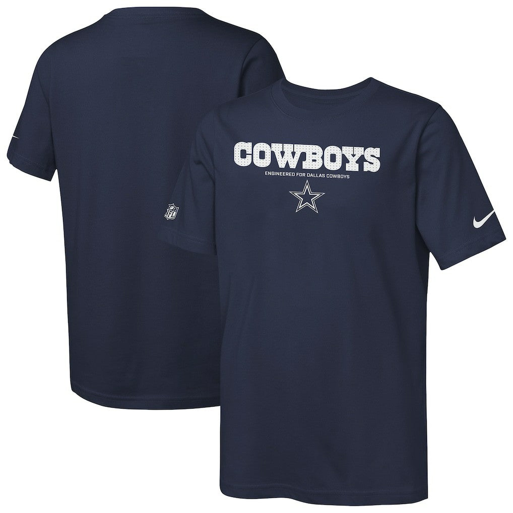 Dallas Cowboys Youth Sideline Team Issue T-Shirt - Navy T-shirts