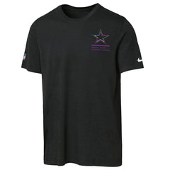 Dallas Cowboys Youth 2025 NFL Crucial Catch Tri-Blend Dri-FIT T-Shirt - Black T-shirts