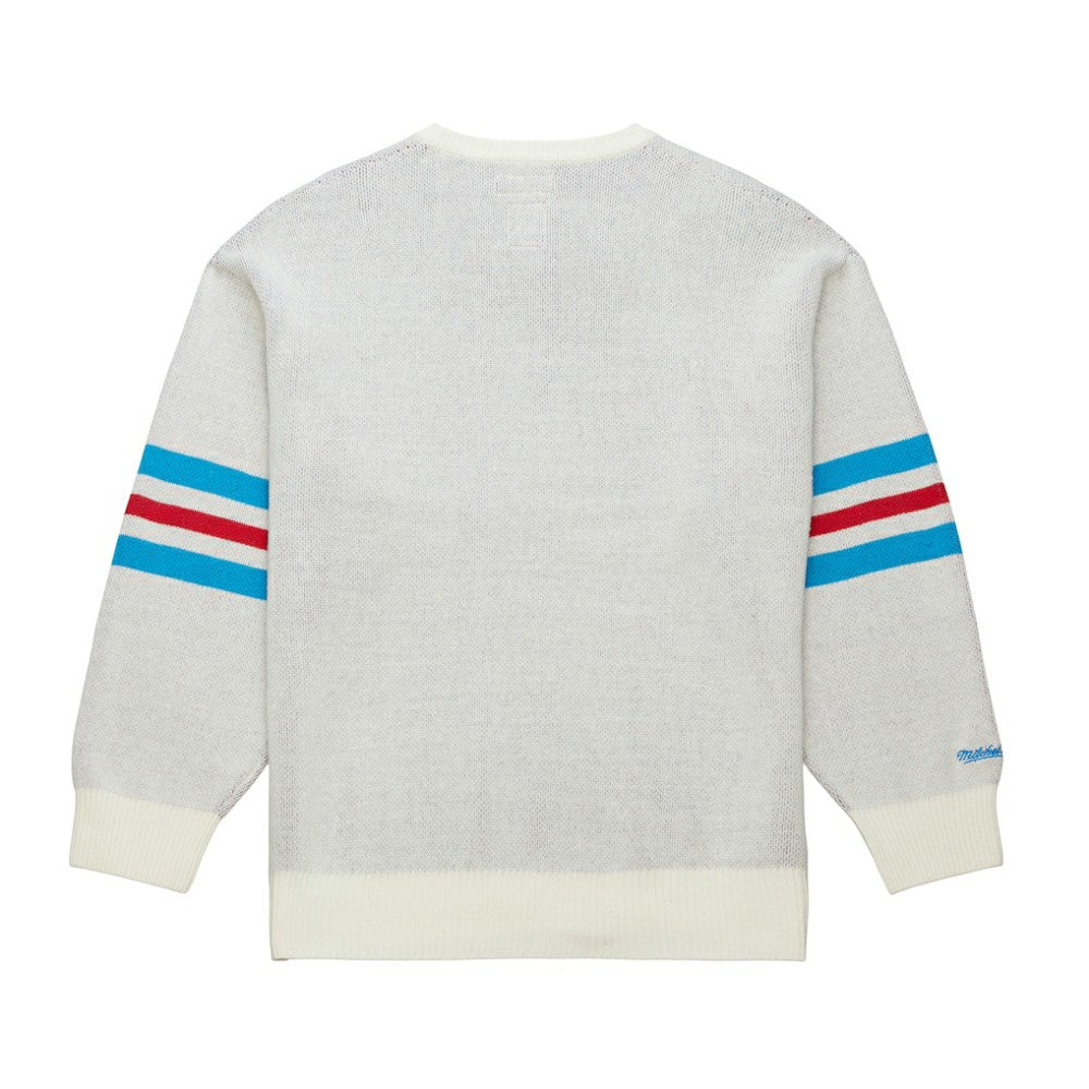 New York Rangers Mitchell & Ness Centennial Retro Logo Sweater - Cream | US 202936278