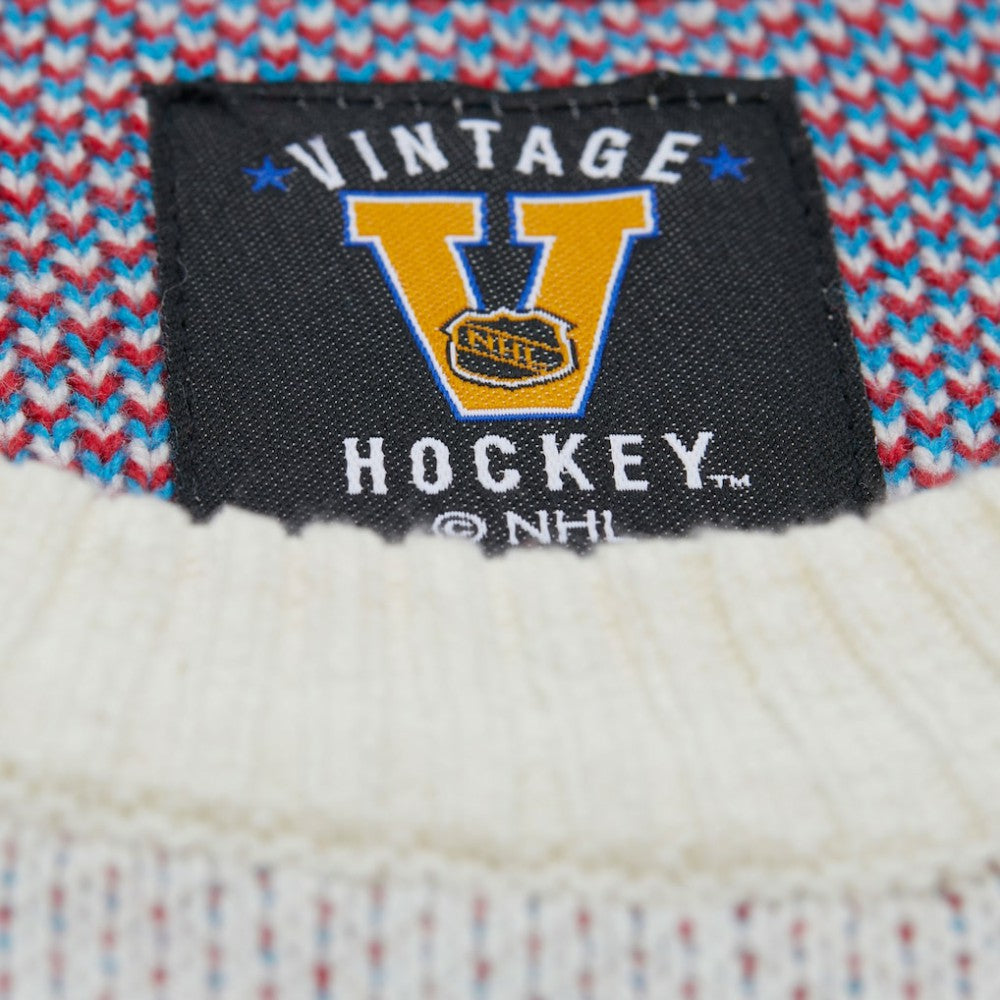 New York Rangers Mitchell & Ness Centennial Retro Logo Sweater - Cream | US 202936278