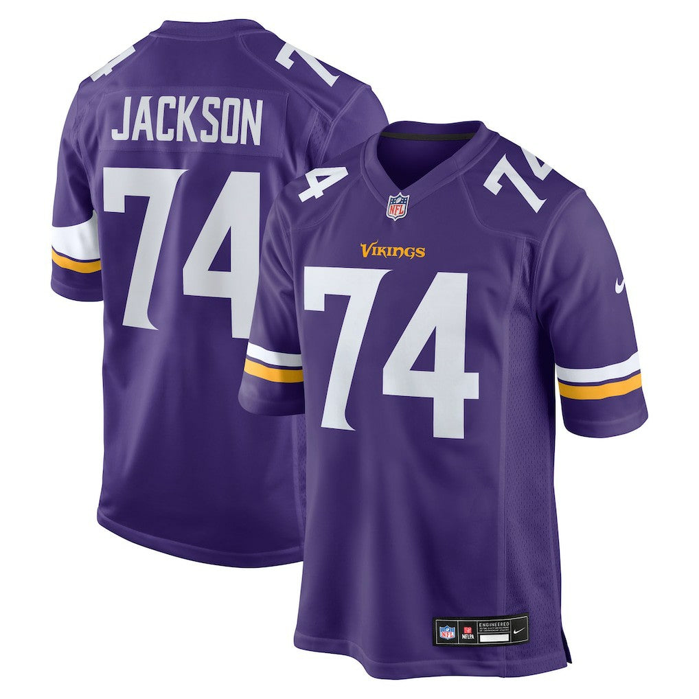 Donovan Jackson Minnesota Vikings 2025 NFL Draft First Round Pick Game Jersey - Purple Jerseys