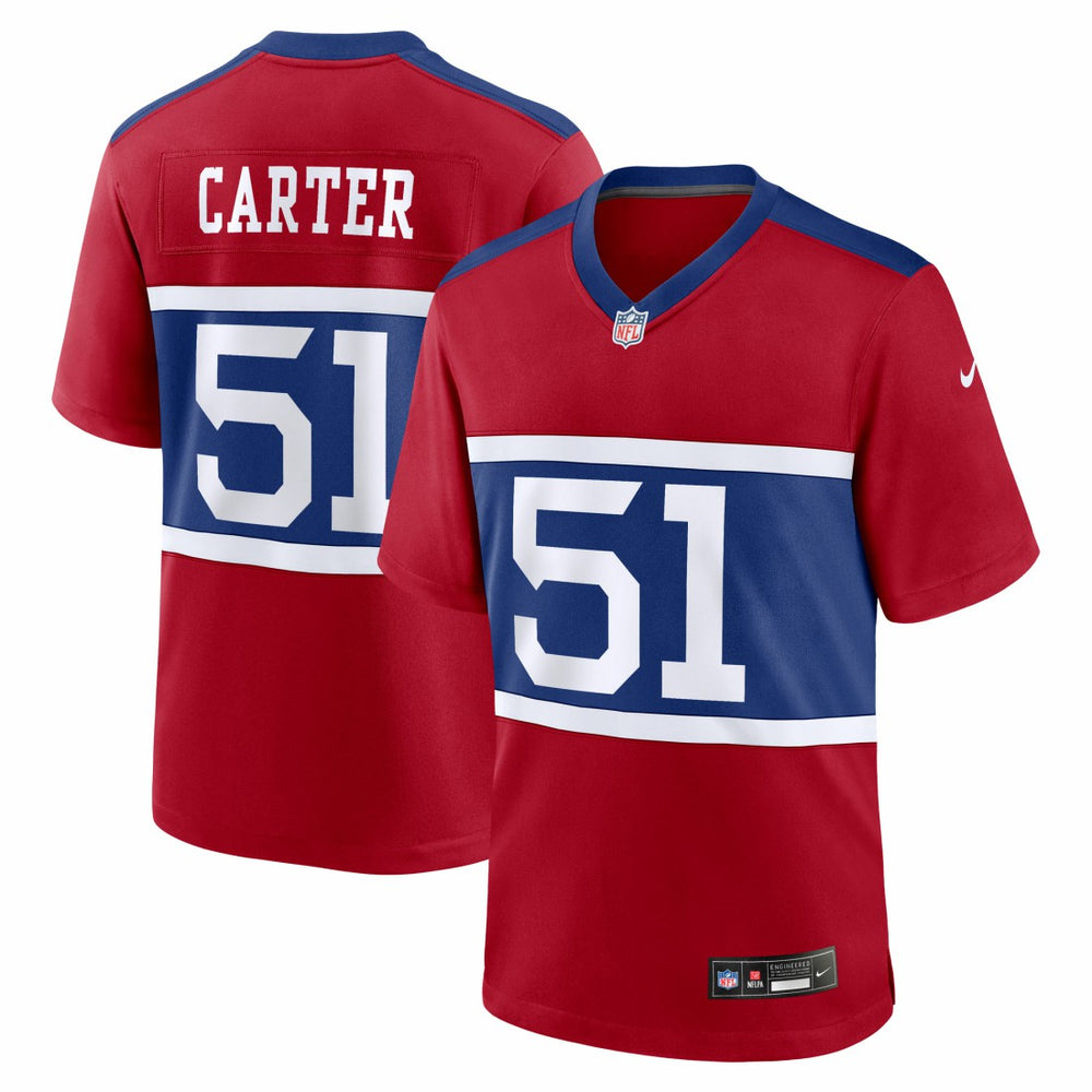 Abdul Carter New York Giants First Round Pick Alternate Game Jersey - Red Jerseys