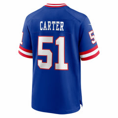 Abdul Carter New York Giants First Round Pick 2nd Alternate Game Jersey - Royal Jerseys