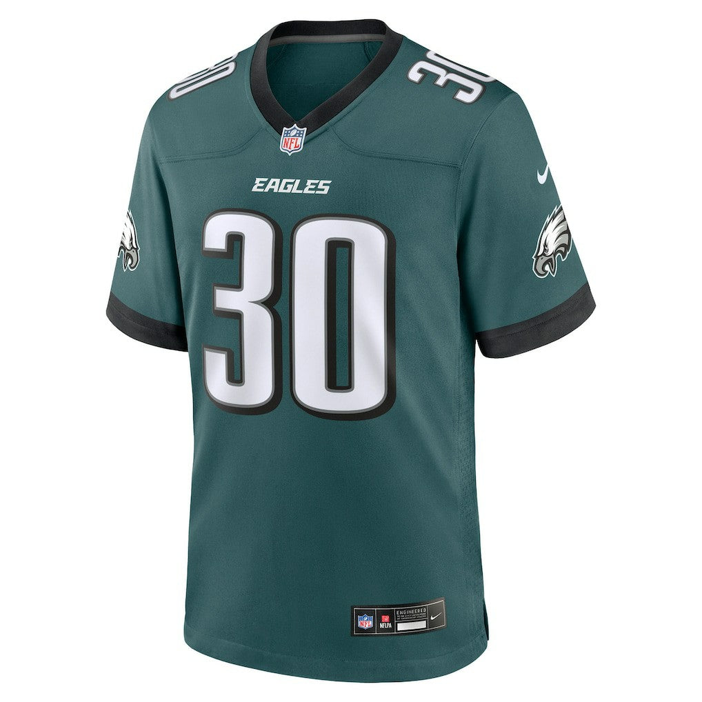 Jihaad Campbell Philadelphia Eagles 2025 NFL Draft First Round Pick Game Jersey - Green Jerseys
