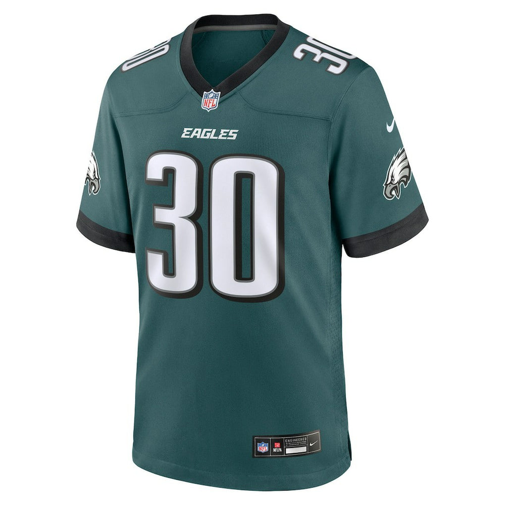 Jihaad Campbell Philadelphia Eagles 2025 NFL Draft First Round Pick Game Jersey - Green Jerseys