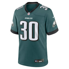Jihaad Campbell Philadelphia Eagles 2025 NFL Draft First Round Pick Game Jersey - Green Jerseys
