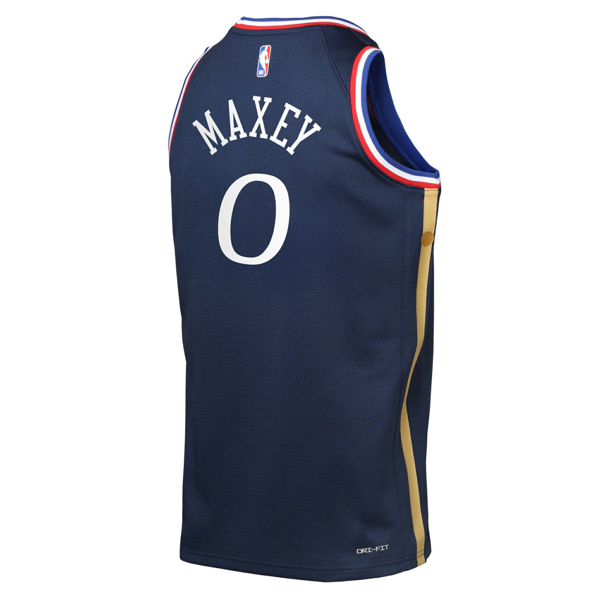 Tyrese Maxey Philadelphia 76ers Youth 2025/26 City Edition Swingman Jersey Navy - Nike