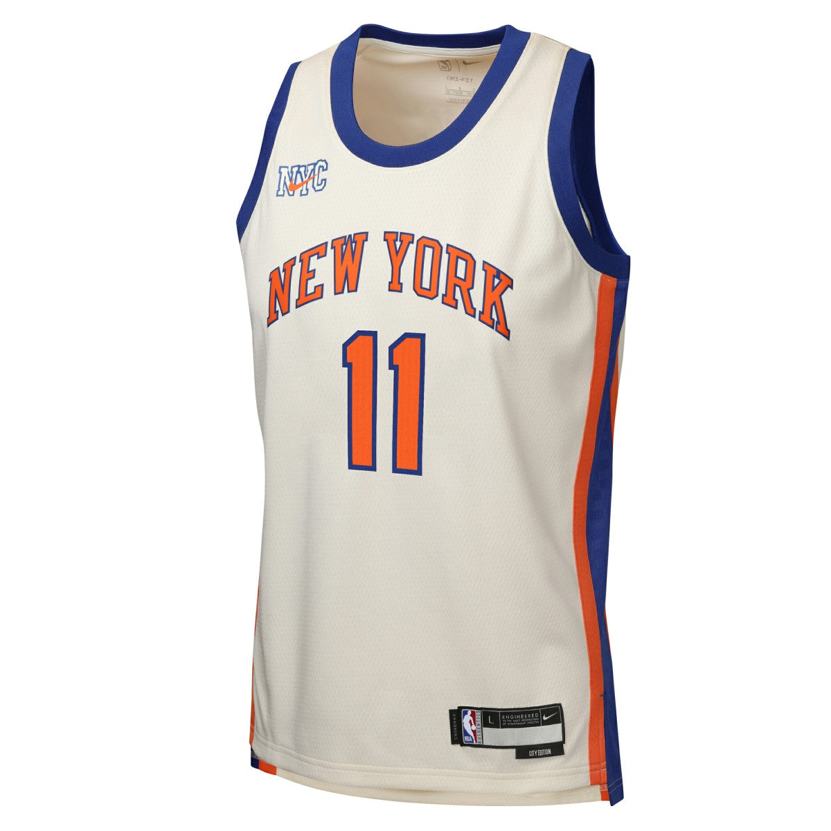 Jalen Brunson New York Knicks Youth 2025/26 City Edition Swingman Jersey Cream - Nike