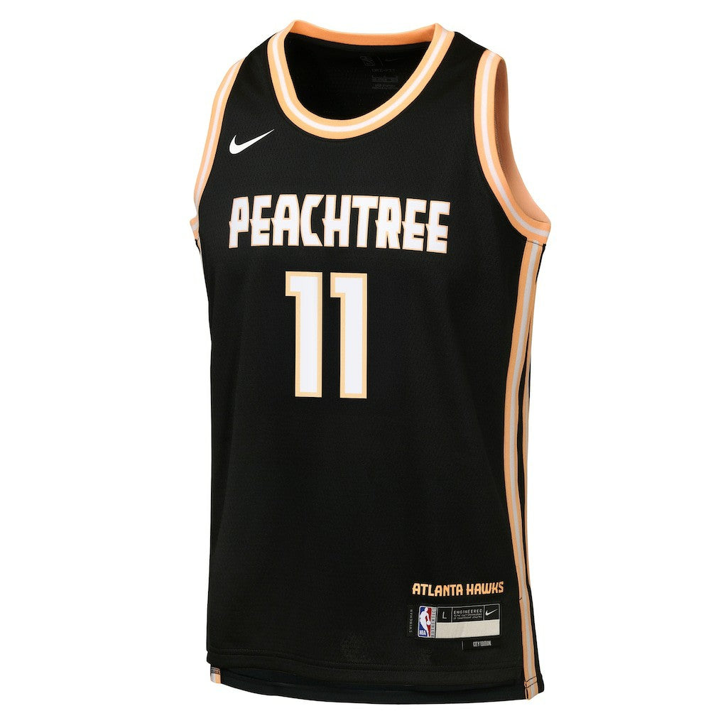 Trae Young Atlanta Hawks Youth 2025/26 City Edition Swingman Jersey Black - Nike