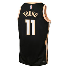 Trae Young Atlanta Hawks Youth 2025/26 City Edition Swingman Jersey Black - Nike
