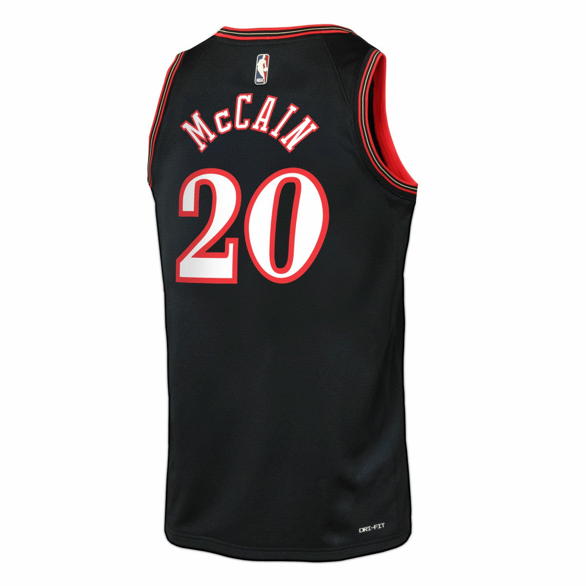 Jared McCain Philadelphia 76ers Youth Swingman Jersey Classic Edition Black - Nike