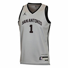 Victor Wembanyama San Antonio Spurs Jordan Brand Youth Swingman Jersey Statement Edition Silver