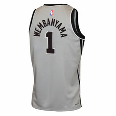 Victor Wembanyama San Antonio Spurs Jordan Brand Youth Swingman Jersey Statement Edition Silver