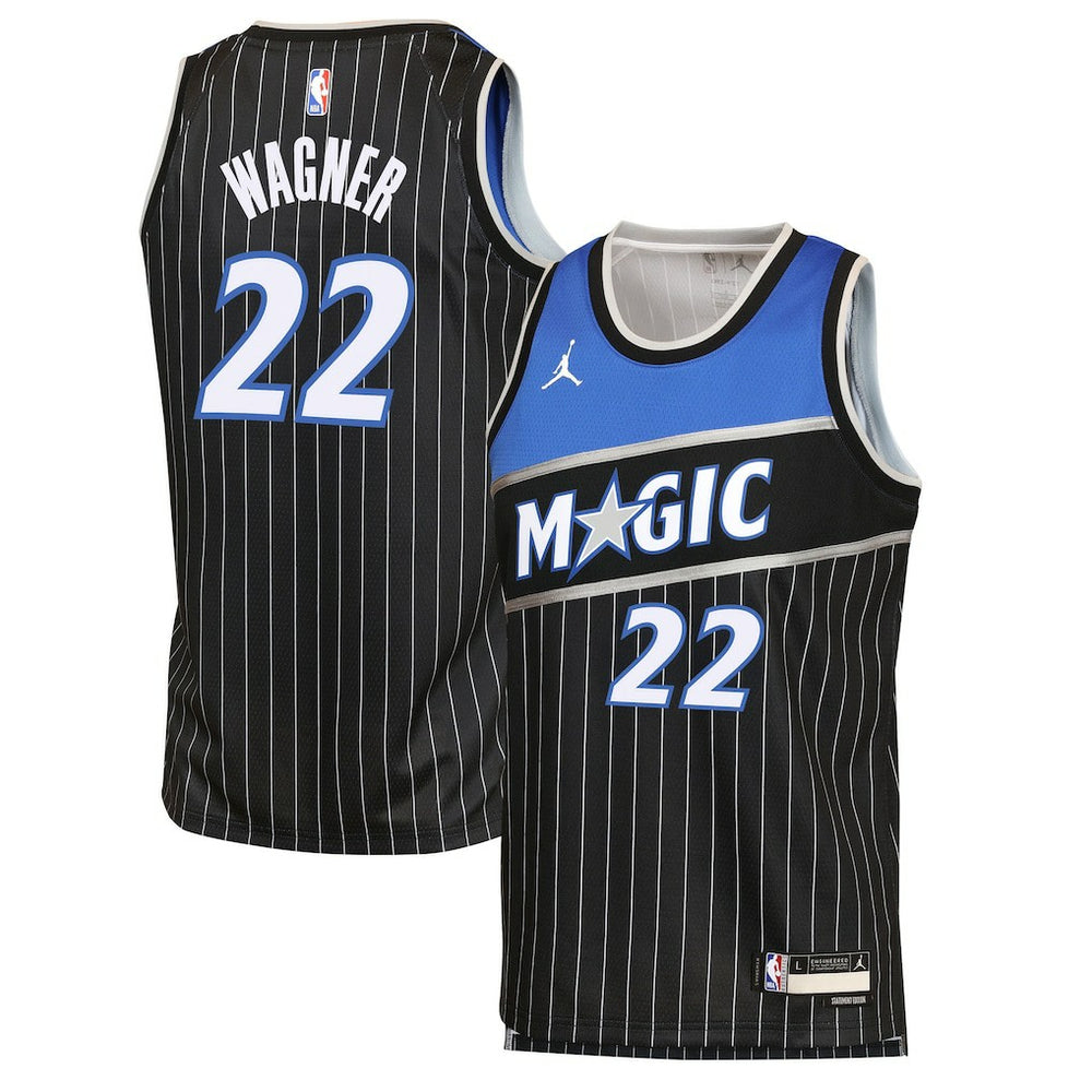 Franz Wagner Orlando Magic Jordan Brand Youth Swingman Jersey Statement Edition Black