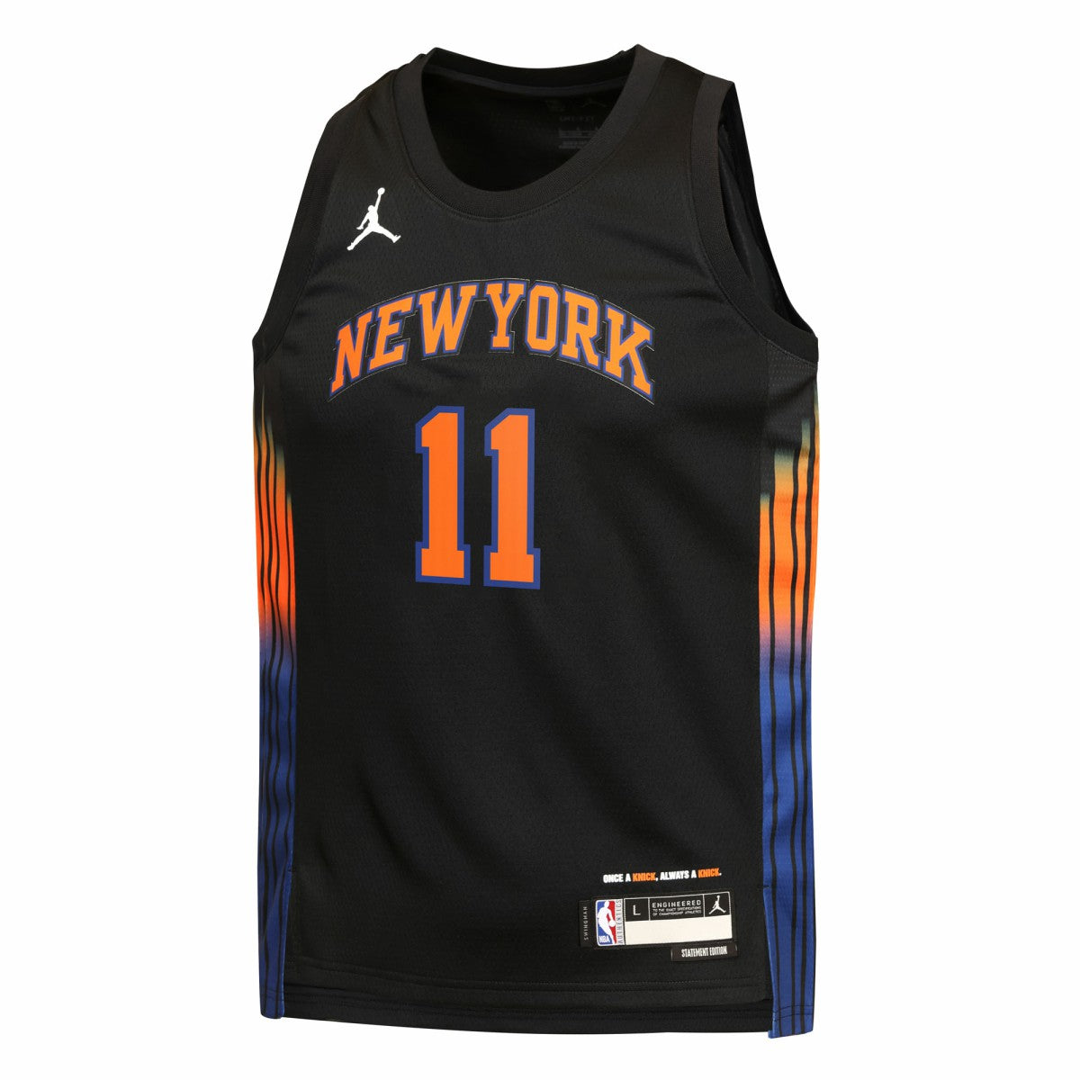 Jalen Brunson New York Knicks Jordan Brand Youth Swingman Jersey Statement Edition Black