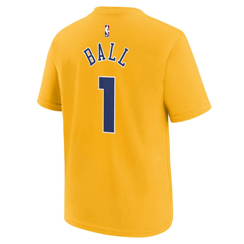 LaMelo Ball Charlotte Hornets Youth 2025/26 City Edition Name & Number T-Shirt Yellow - Nike
