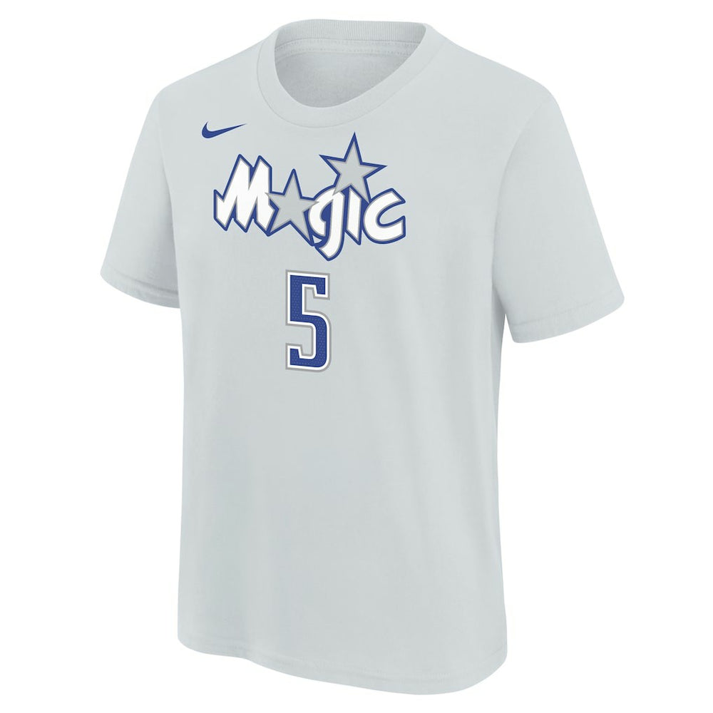 Paolo Banchero Orlando Magic Youth 2025/26 City Edition Name & Number T-Shirt Silver - Nike