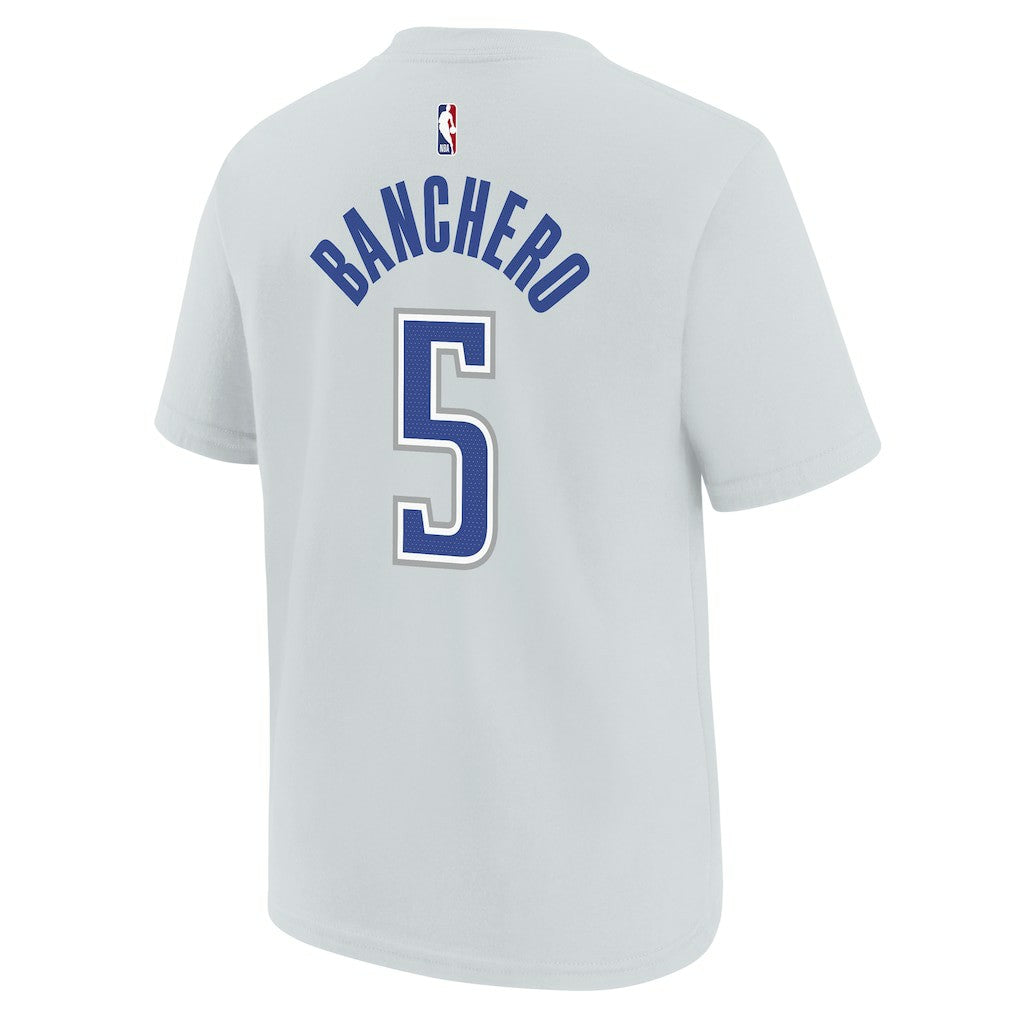 Paolo Banchero Orlando Magic Youth 2025/26 City Edition Name & Number T-Shirt Silver - Nike