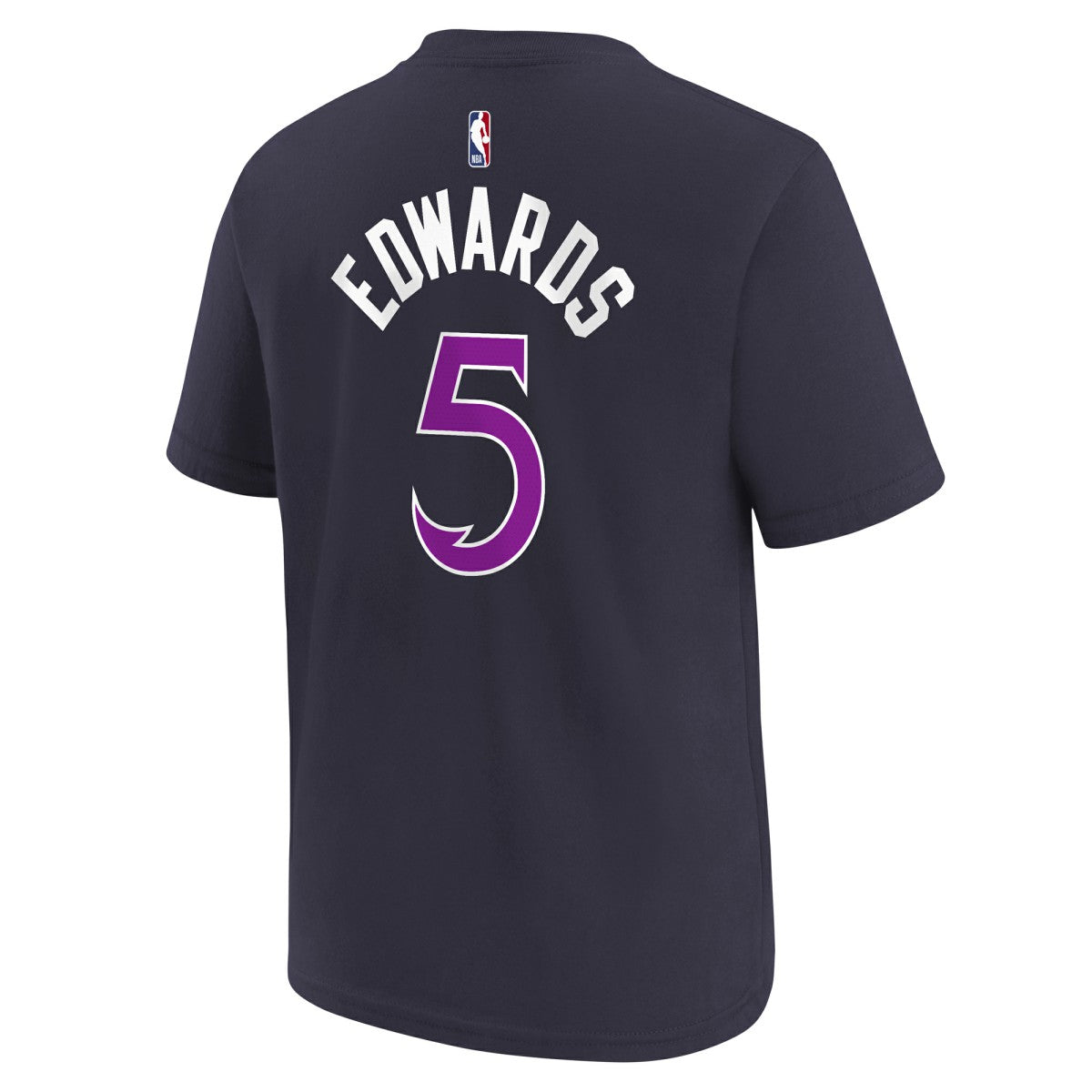 Anthony Edwards Minnesota Timberwolves Youth 2025/26 City Edition Name & Number T-Shirt Purple - Nike