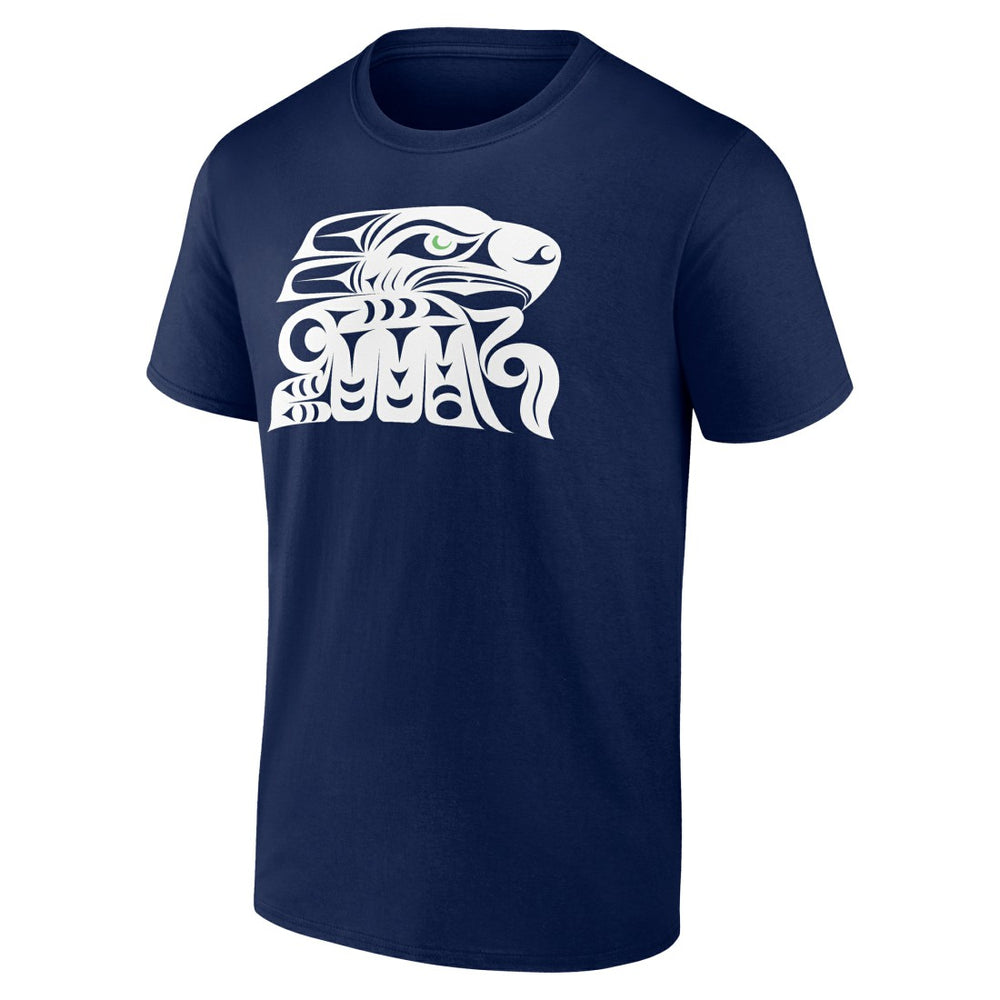 Seattle Seahawks Muckleshoot Tribe T-Shirt - College Navy T-shirts