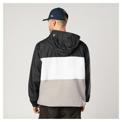 Dallas Cowboys New Era Ripstop Quarter-Zip Hooded Windbreaker - Navy Tops