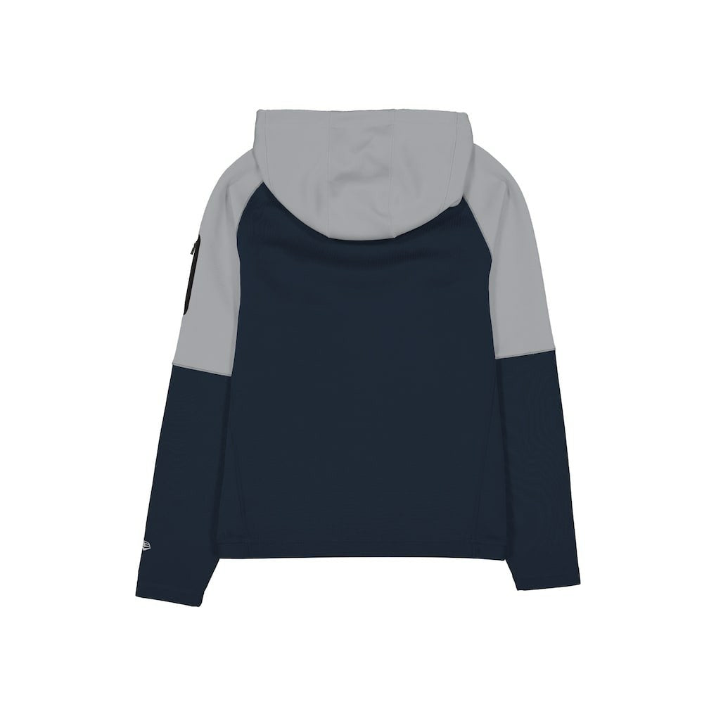 Dallas Cowboys New Era Combine Authentic Color Block Raglan Pullover Hoodie - Navy Hoodies