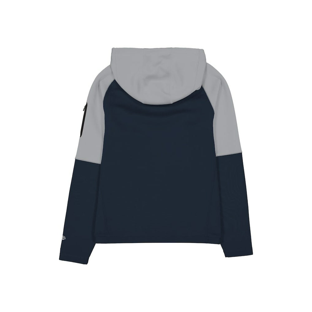 Dallas Cowboys New Era Combine Authentic Color Block Raglan Pullover Hoodie - Navy Hoodies