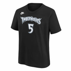 Anthony Edwards Minnesota Timberwolves Youth Name & Number T-Shirt Classic Edition Black - Nike