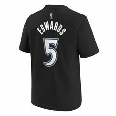 Anthony Edwards Minnesota Timberwolves Youth Name & Number T-Shirt Classic Edition Black - Nike