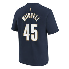 Donovan Mitchell Cleveland Cavaliers Youth Name & Number T-Shirt Classic Editi- Navy - Nike