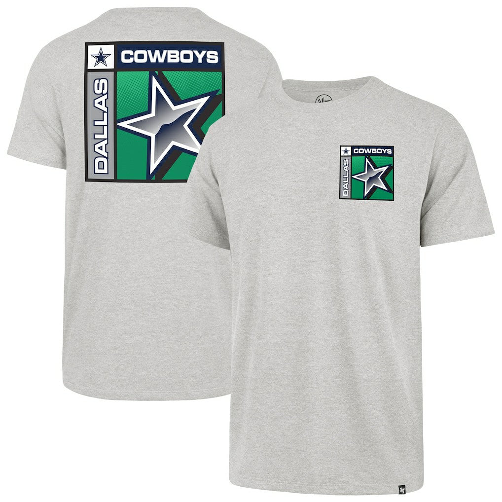 Dallas Cowboys '47 Chrome Plate Franklin T-Shirt - Heather Gray T-shirts