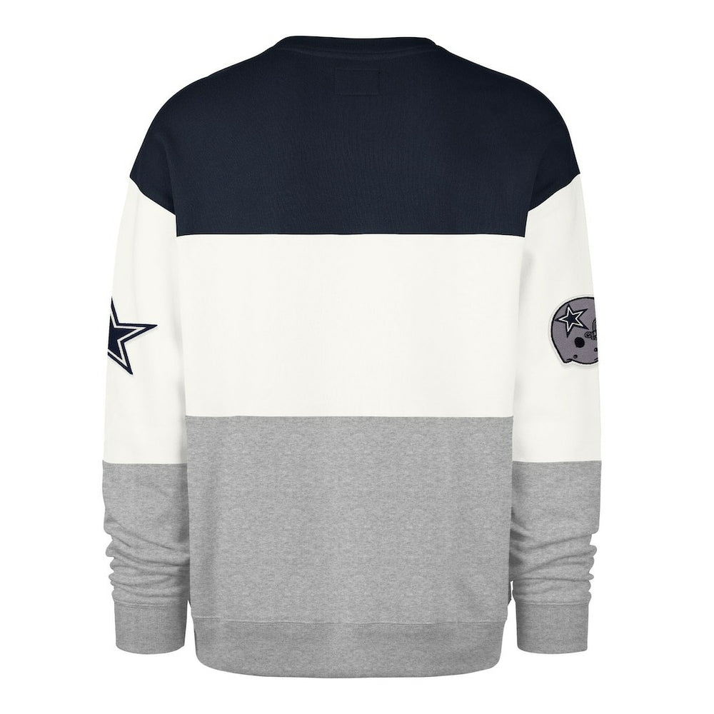 Dallas Cowboys '47 Breeze Maximalist Sweatshirt - Navy/Gray Sweatshirts