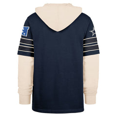 Dallas Cowboys '47 Split Zone Cornerback Duo Hoodie - Navy Hoodies