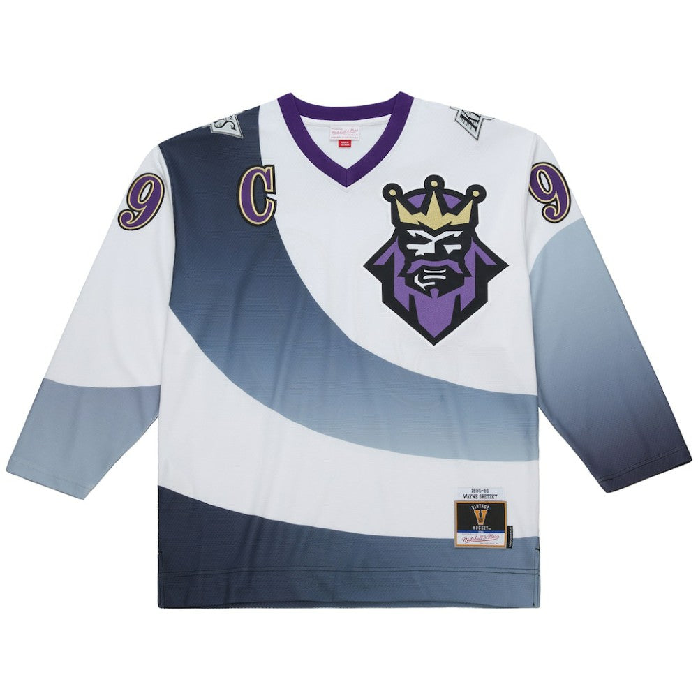 Wayne Gretzky Los Angeles Kings Mitchell & Ness Big & Tall 1995-96 Blue Line 2.0 Jersey - White | US 202945399